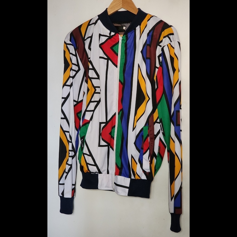 Colorful Geometric Pattern Jacket